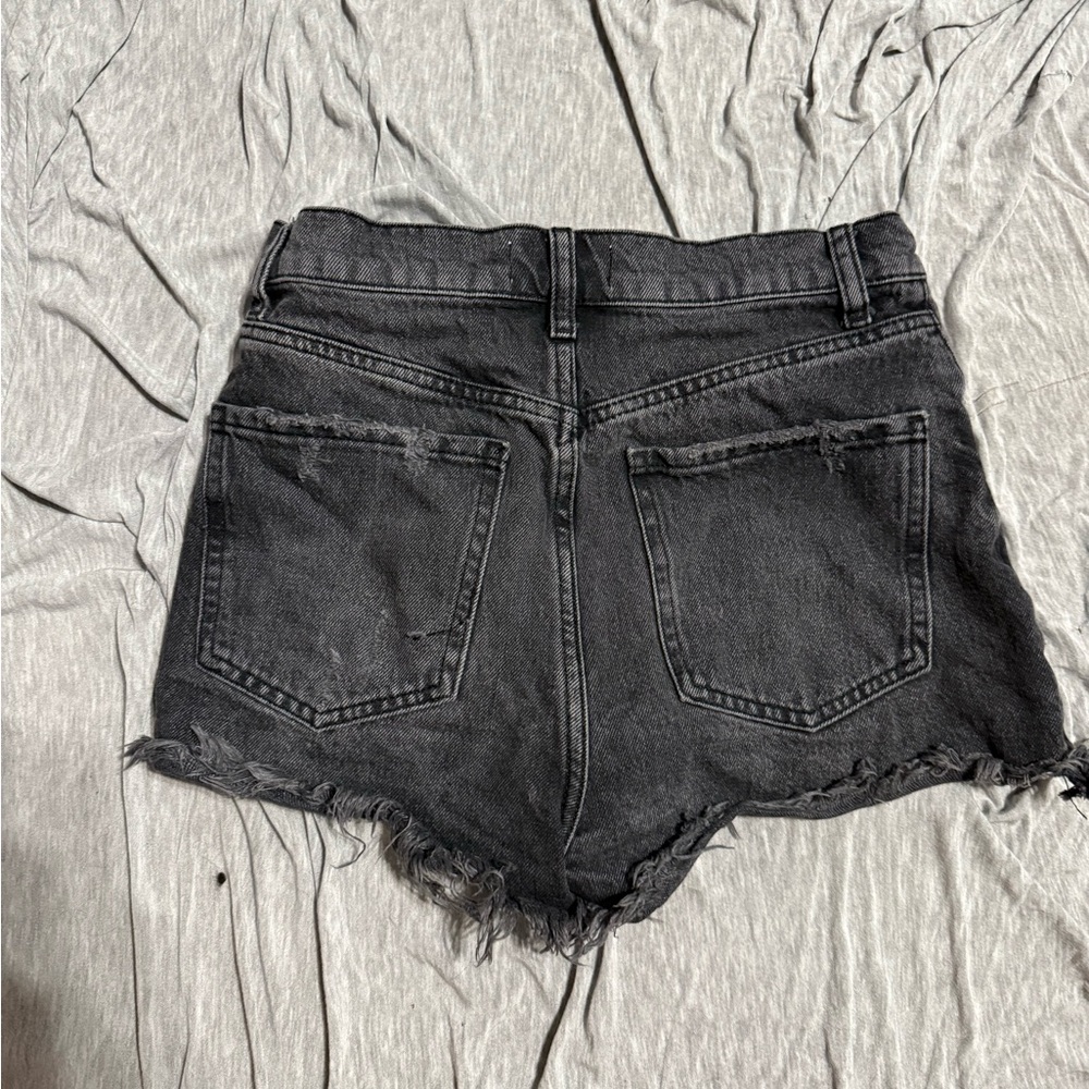 Women's Black Denim Shorts